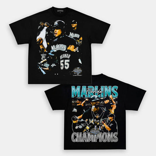 2003 WORLD SERIES CHAMPS  MARLINS TEE  DS