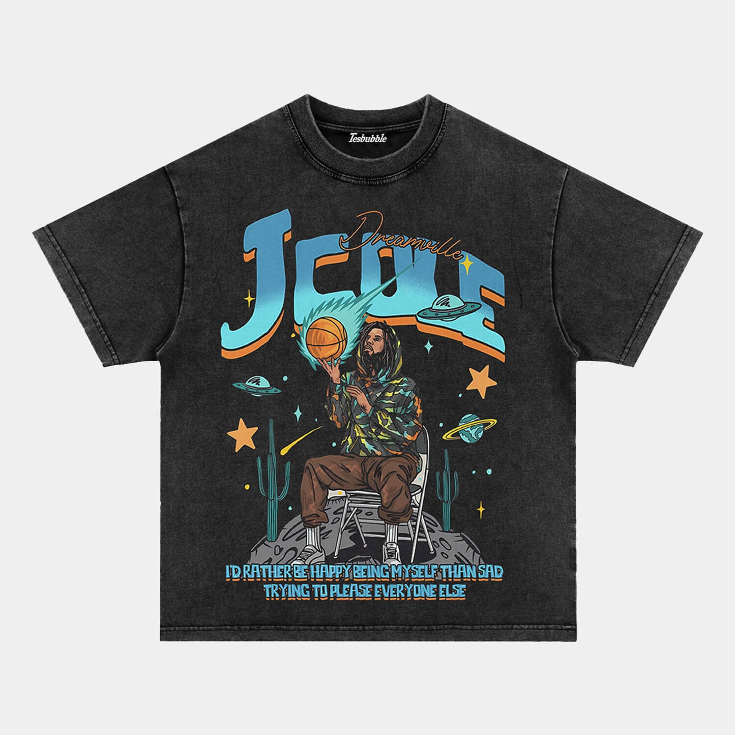 J.COLE HAPPY GRAPHIC TEE