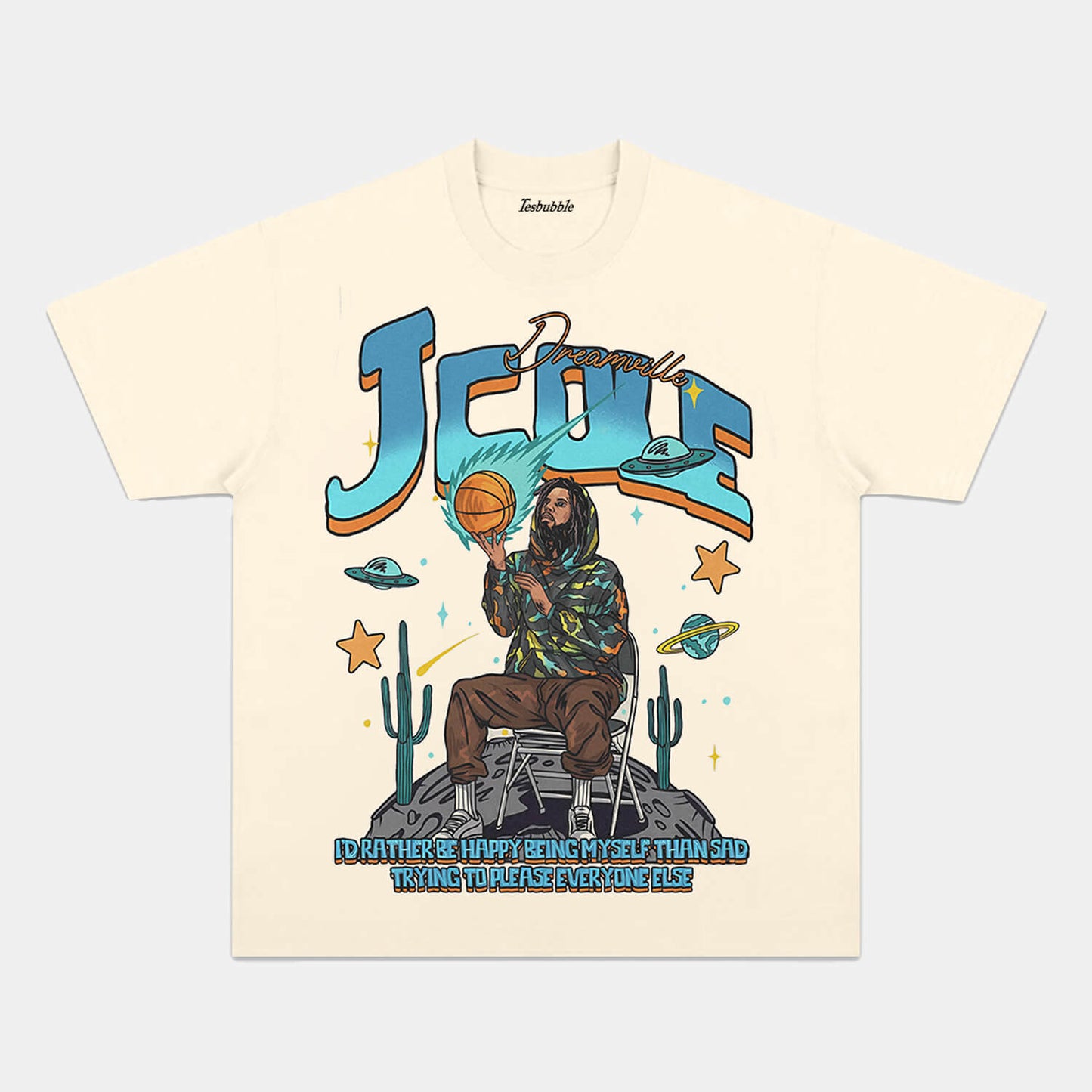 J.COLE HAPPY GRAPHIC TEE