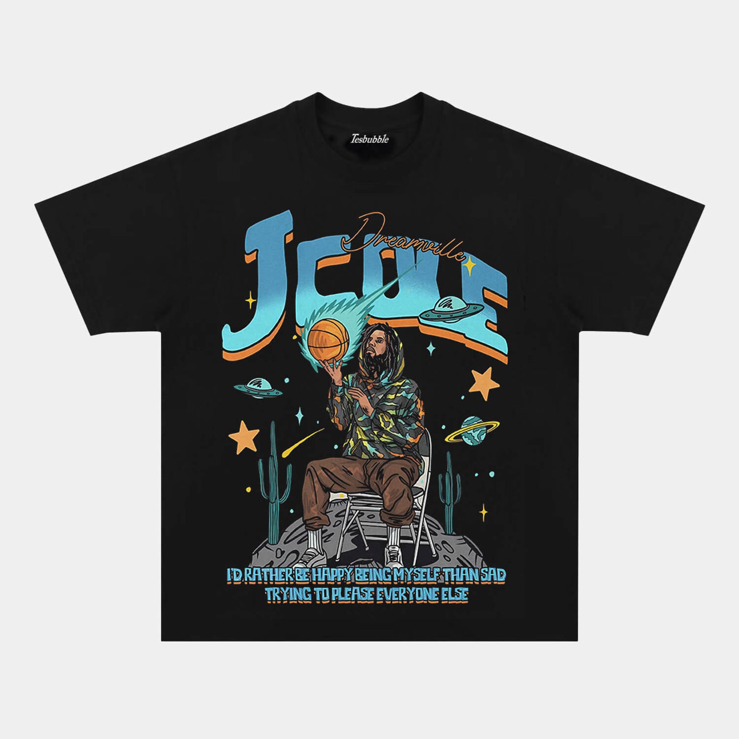 J.COLE HAPPY GRAPHIC TEE