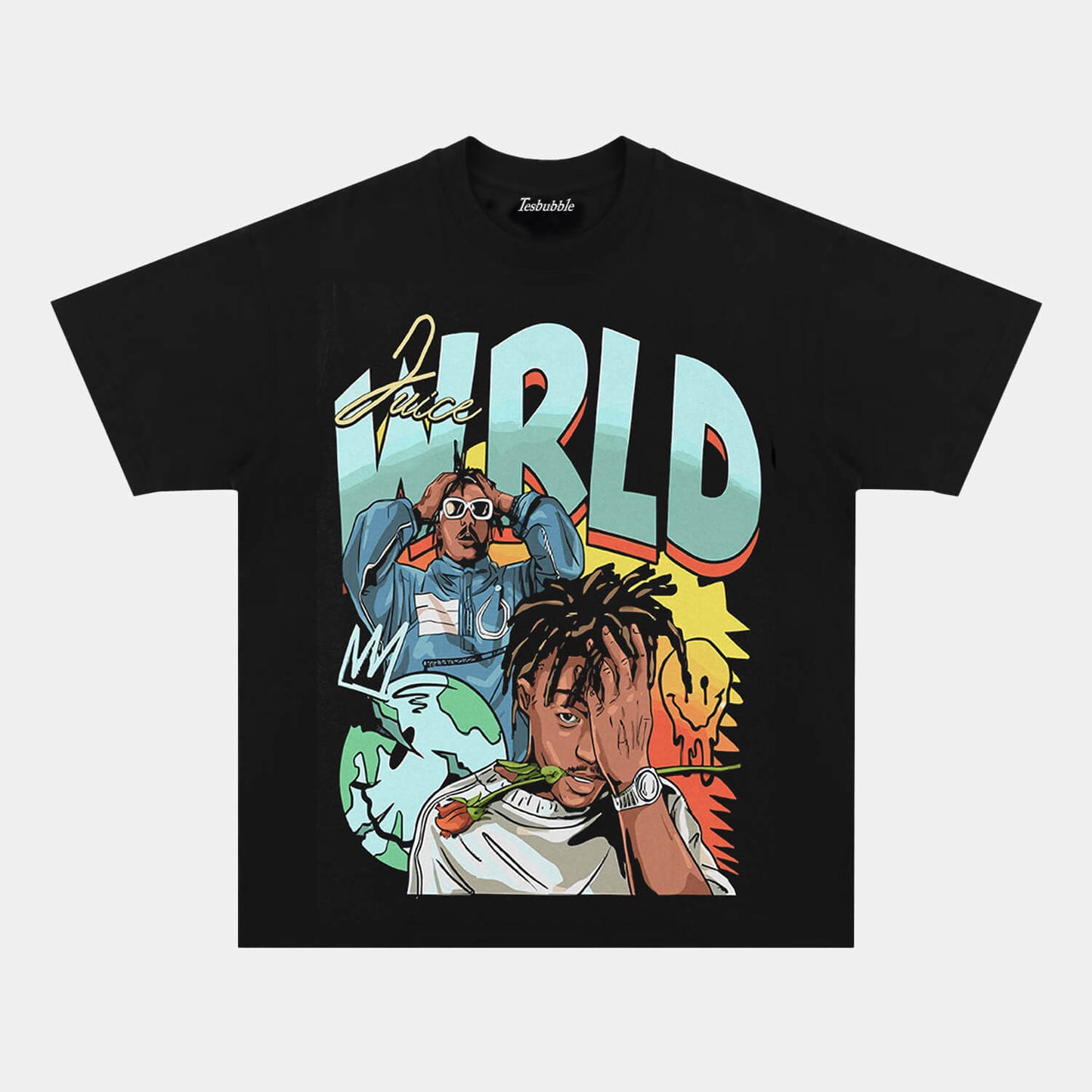 JUICE WRLD SMILEY GRAPHIC TEE